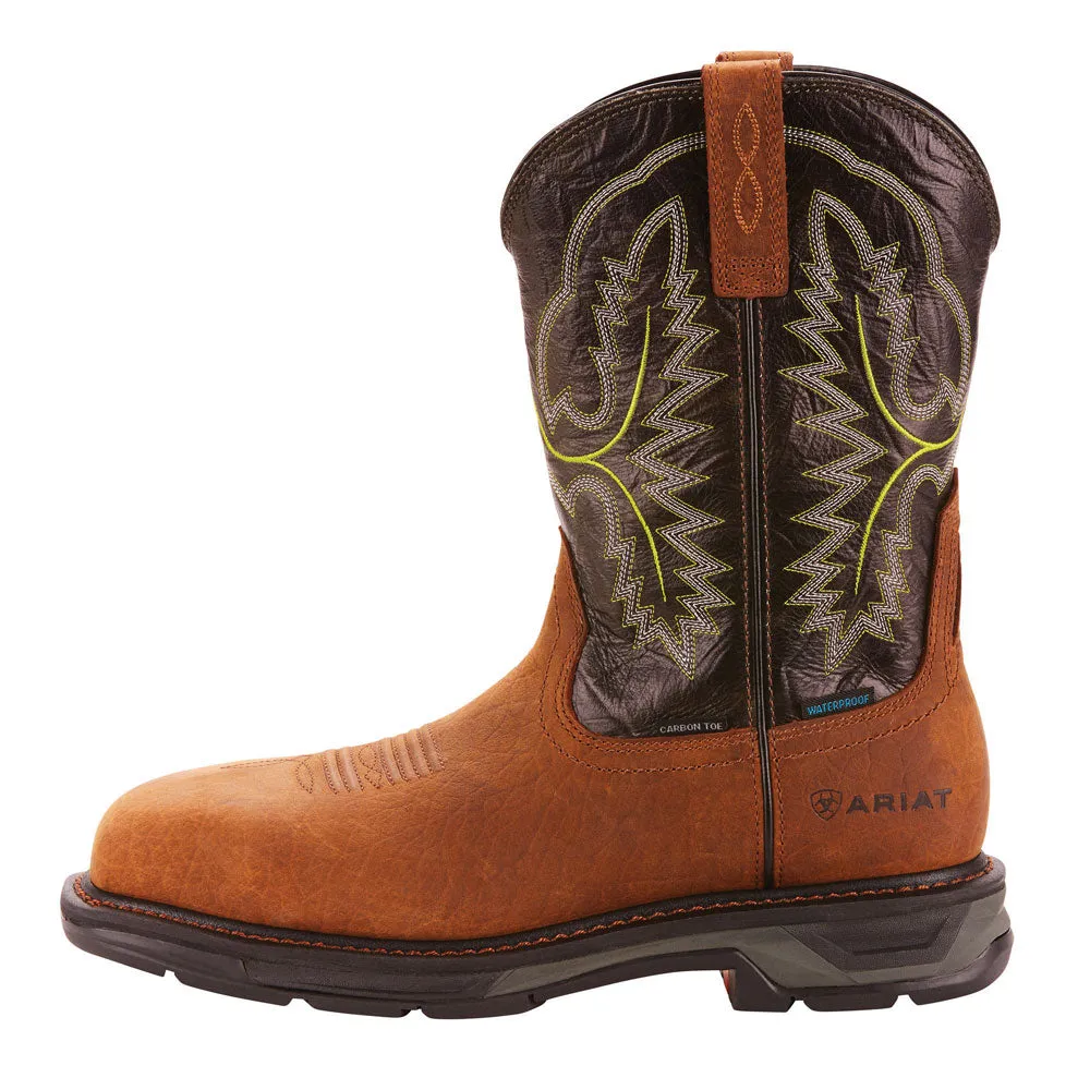 10024966 Ariat Men's WorkHog XT H2O 11 Inch Waterproof Wide Square Carbon Toe Wellington Boot