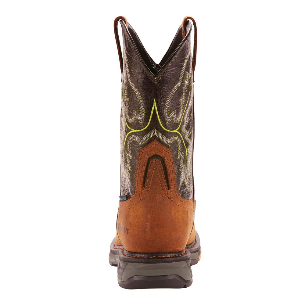 10024966 Ariat Men's WorkHog XT H2O 11 Inch Waterproof Wide Square Carbon Toe Wellington Boot