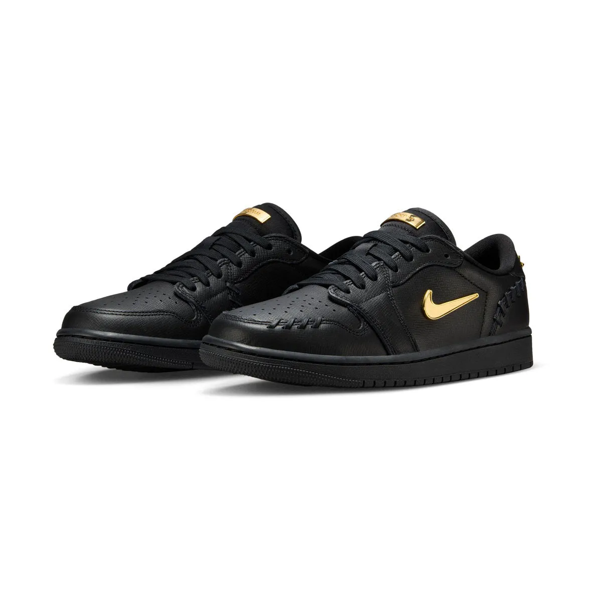 Air Jordan 1 Low Method of Make 'Black Metallic Gold' Women's Shoes