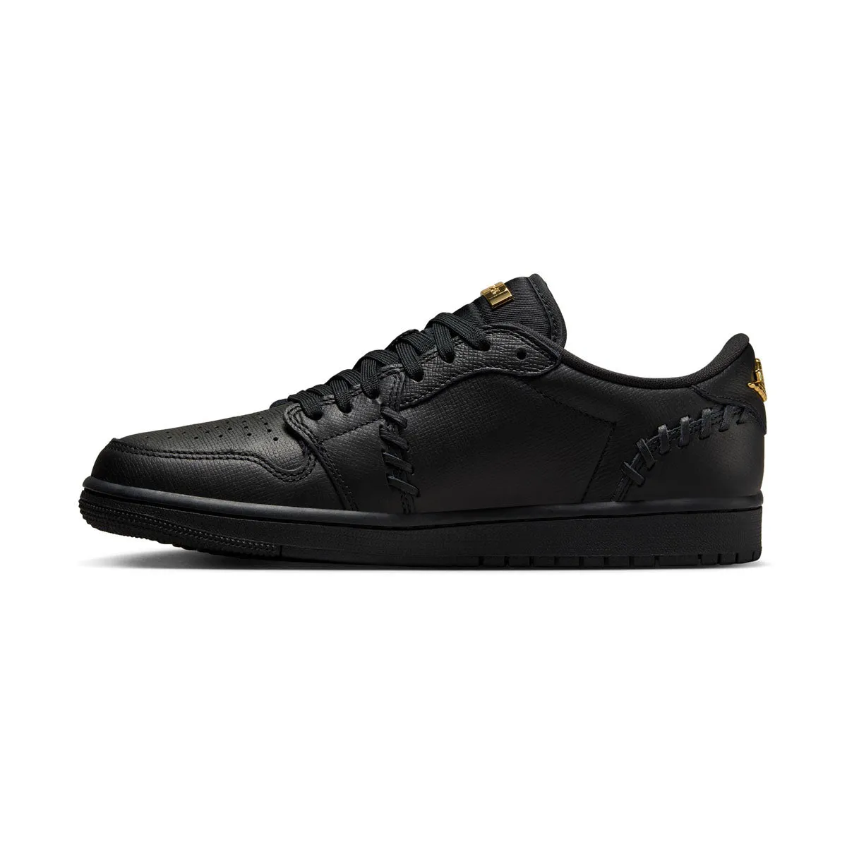 Air Jordan 1 Low Method of Make 'Black Metallic Gold' Women's Shoes