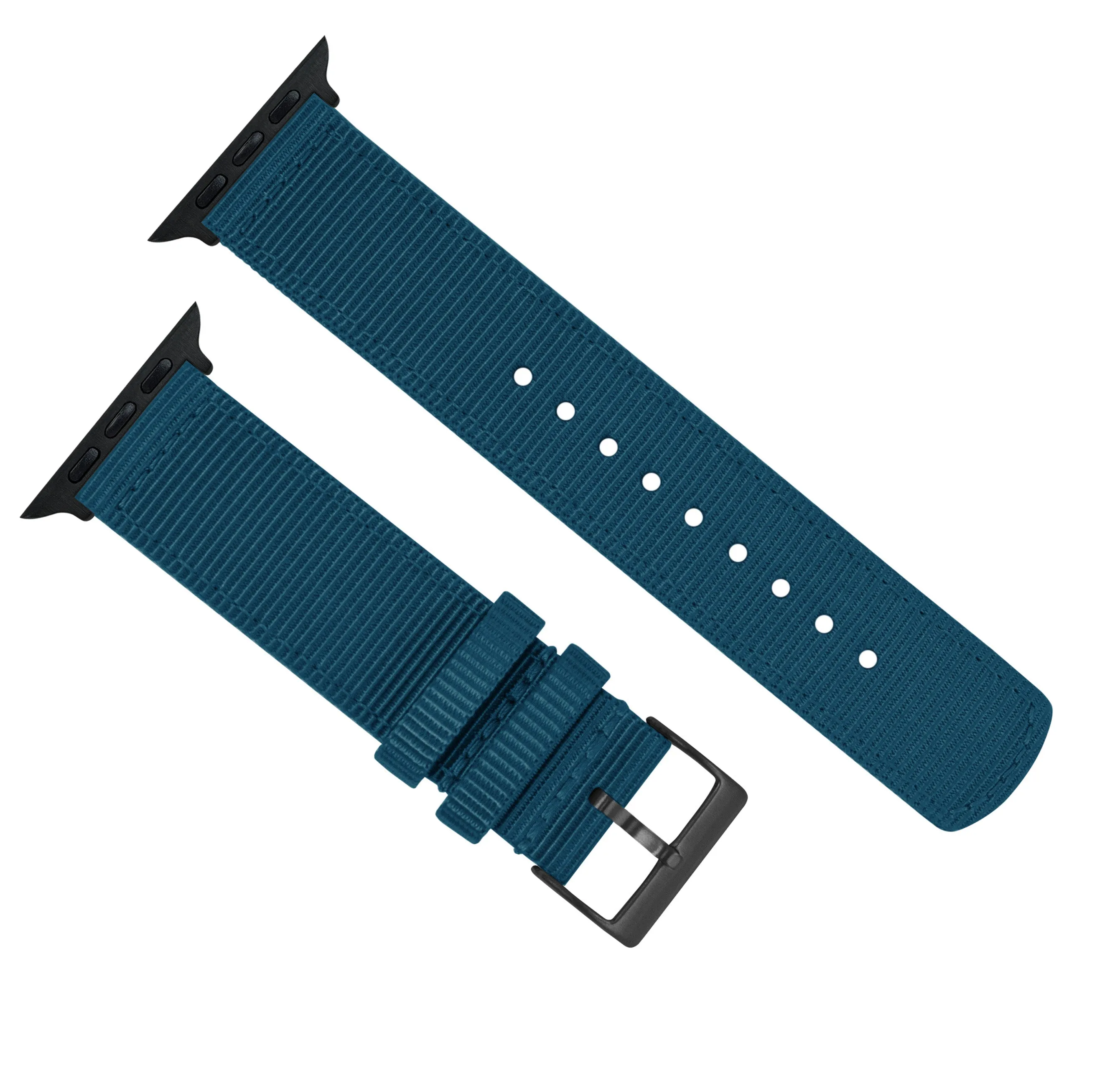 Apple Watch Two Piece NATO® Style Steel Blue Watch Band (SALE)