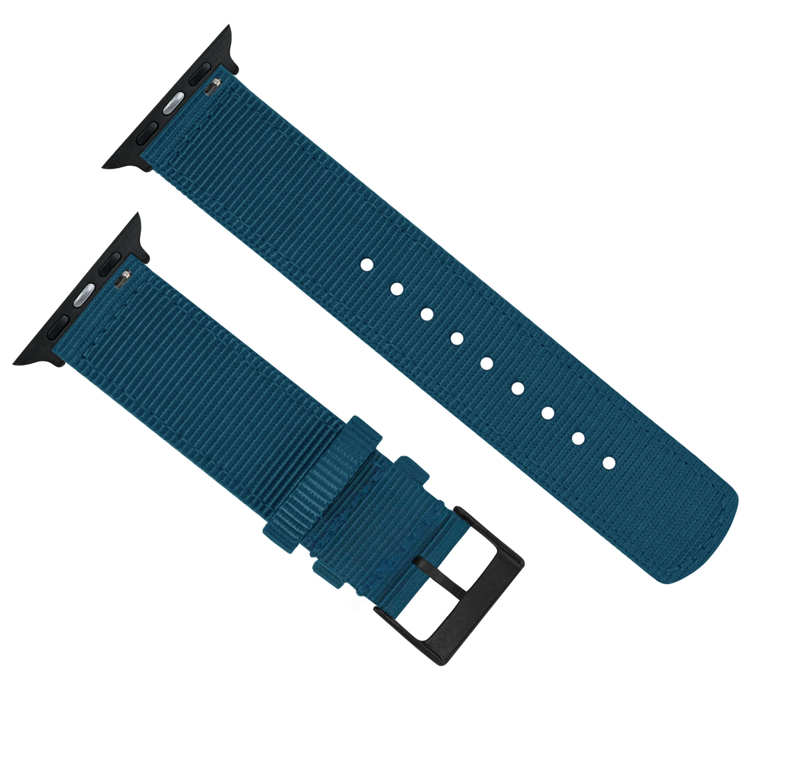 Apple Watch Two Piece NATO® Style Steel Blue Watch Band (SALE)