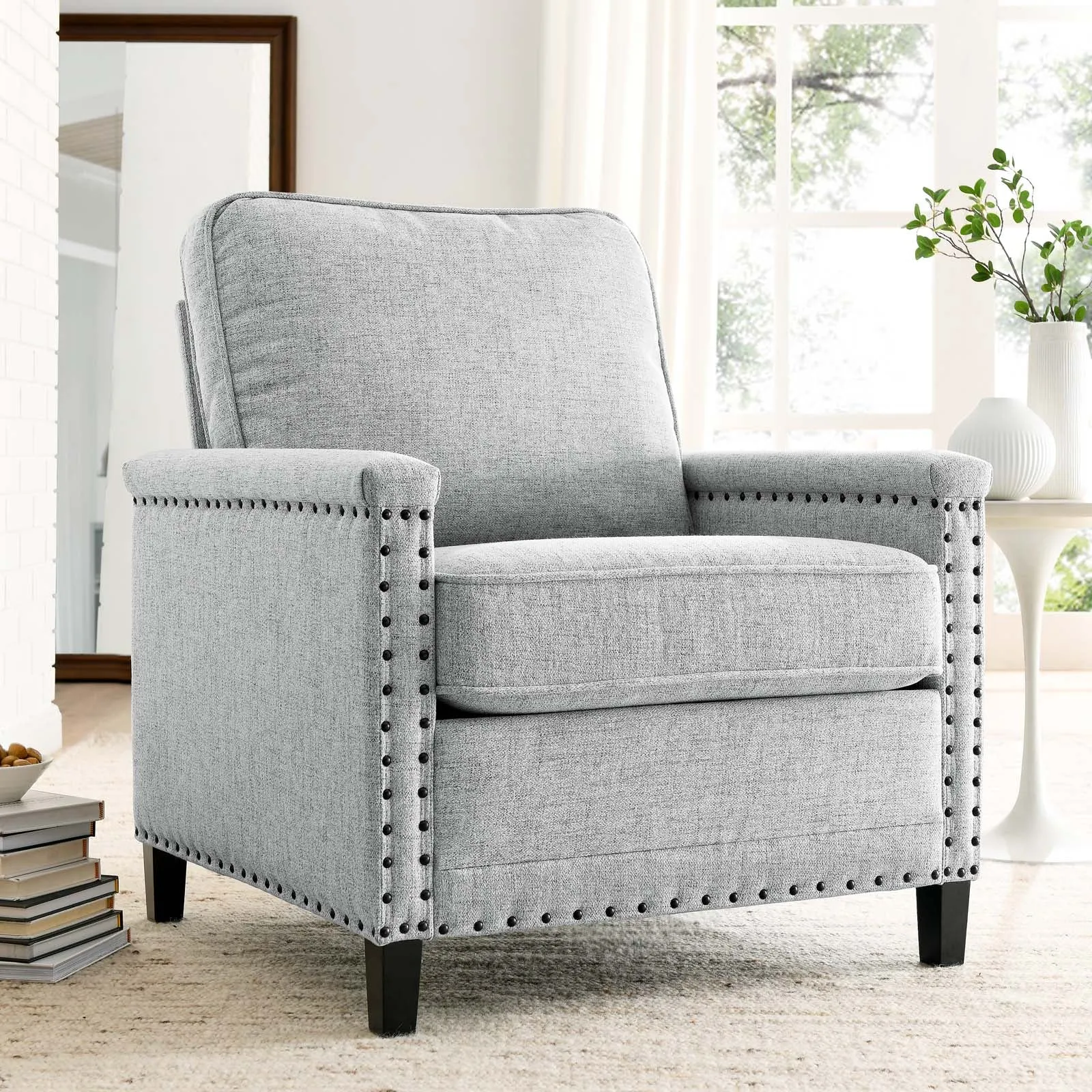 Ashton Upholstered Fabric Armchair by Modway