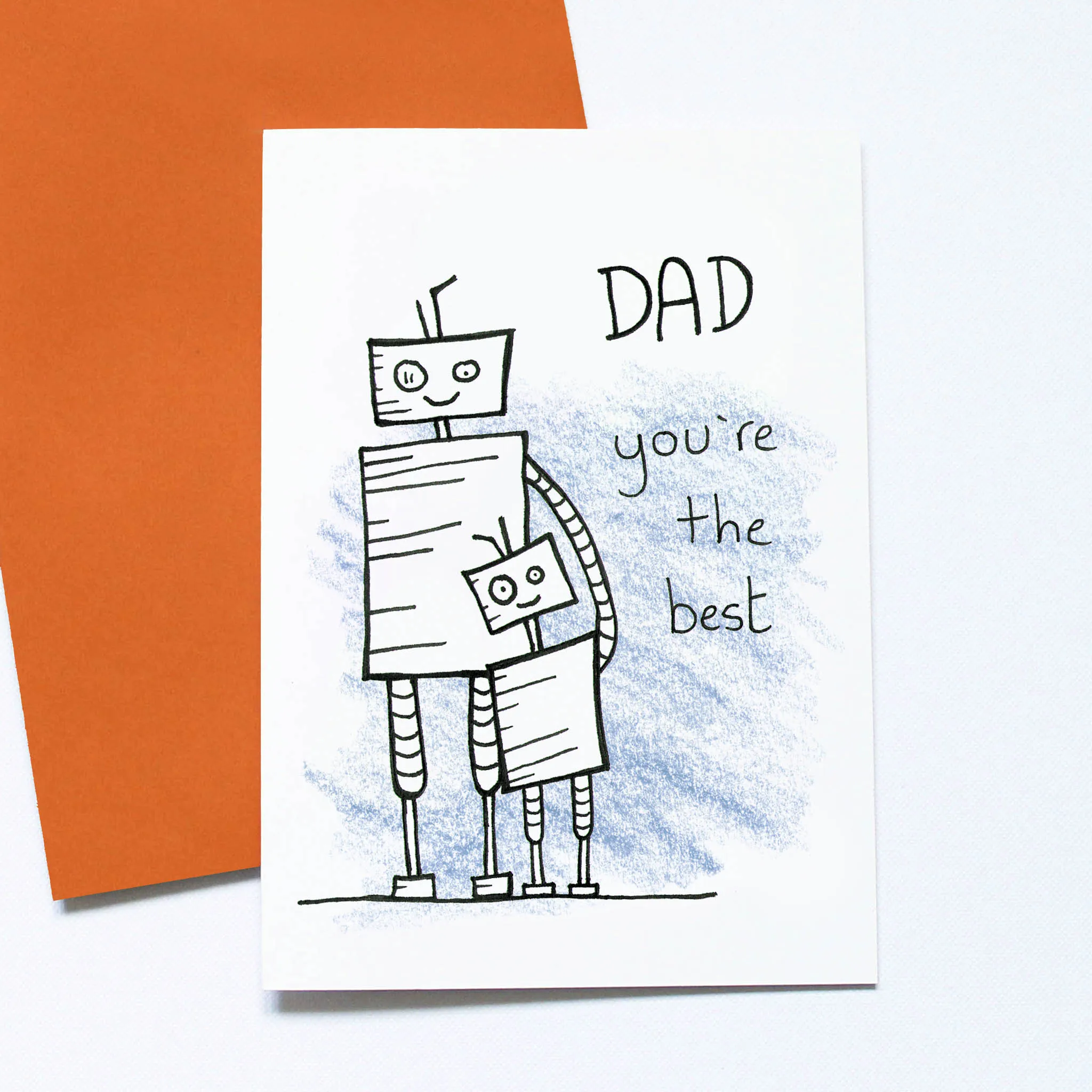 Best Dad Robot Greeting Card