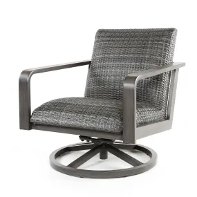 Canton Padded Club Swivel Rocker