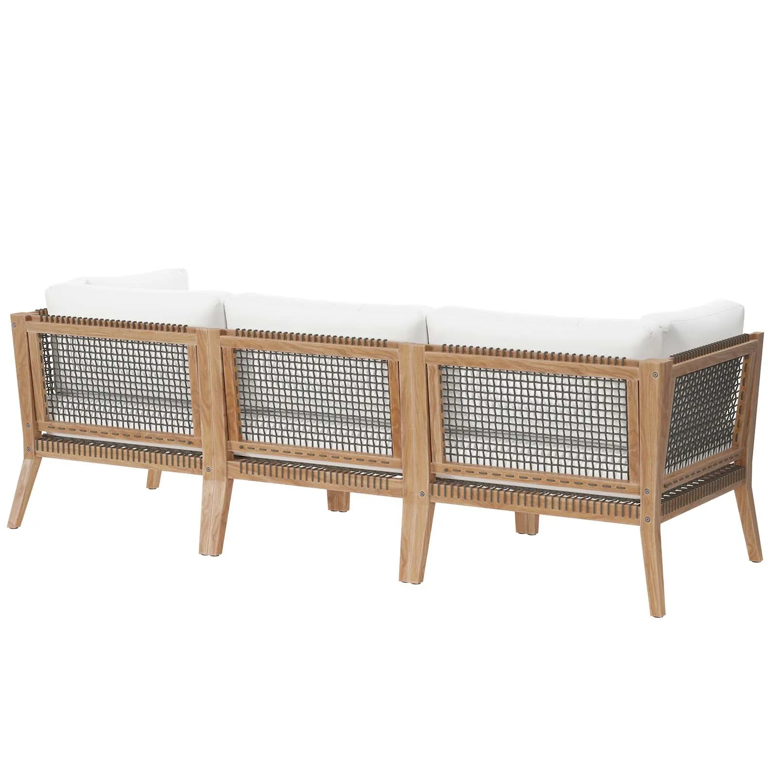 Clearwater Outdoor Patio Teak Wood Sofa by Modway