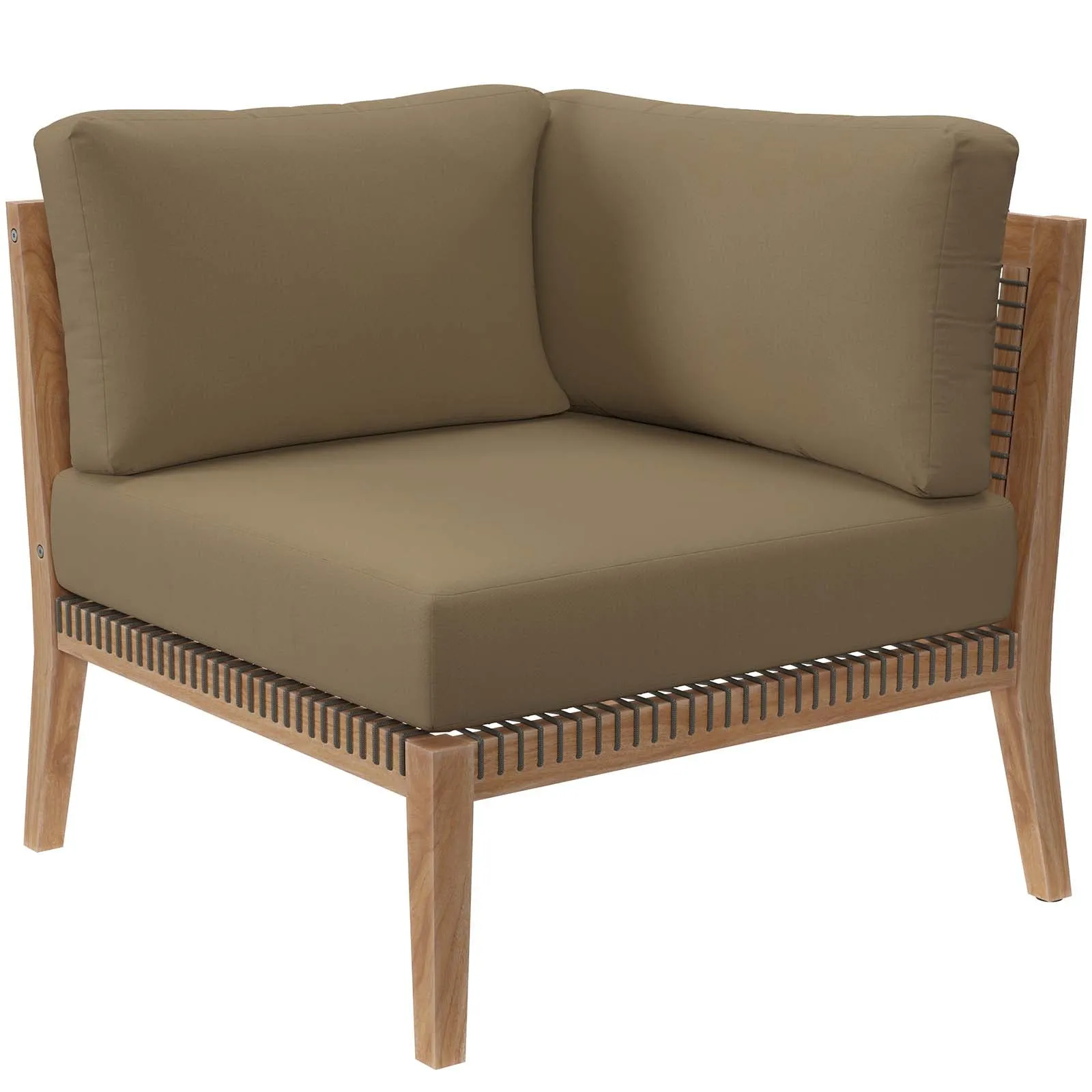 Clearwater Outdoor Patio Teak Wood Sofa by Modway