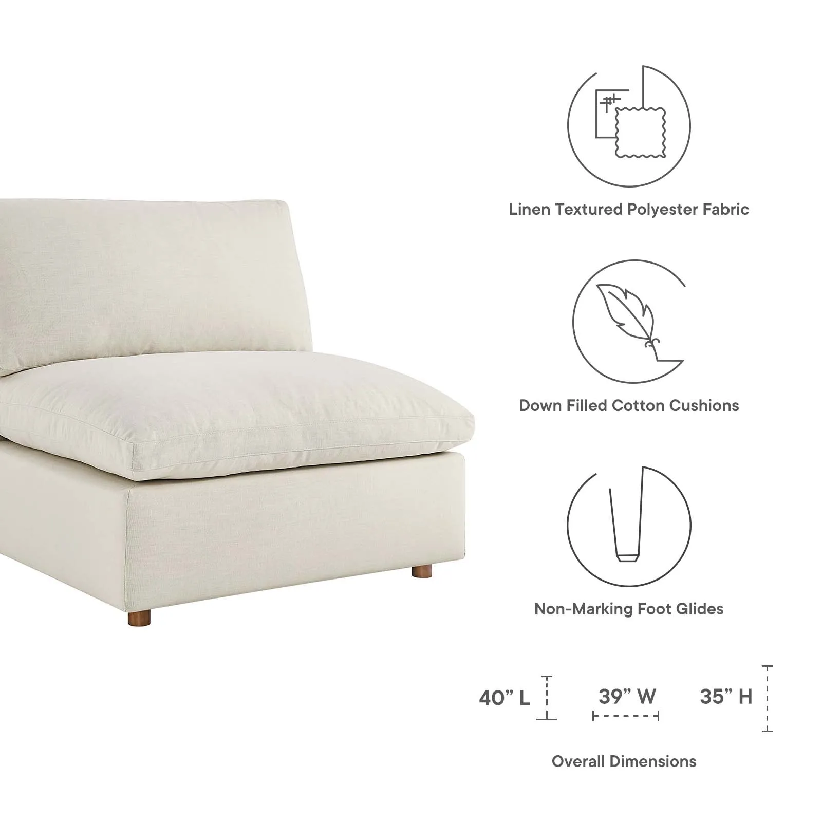 Commix Double Reclining Sectional by Modway