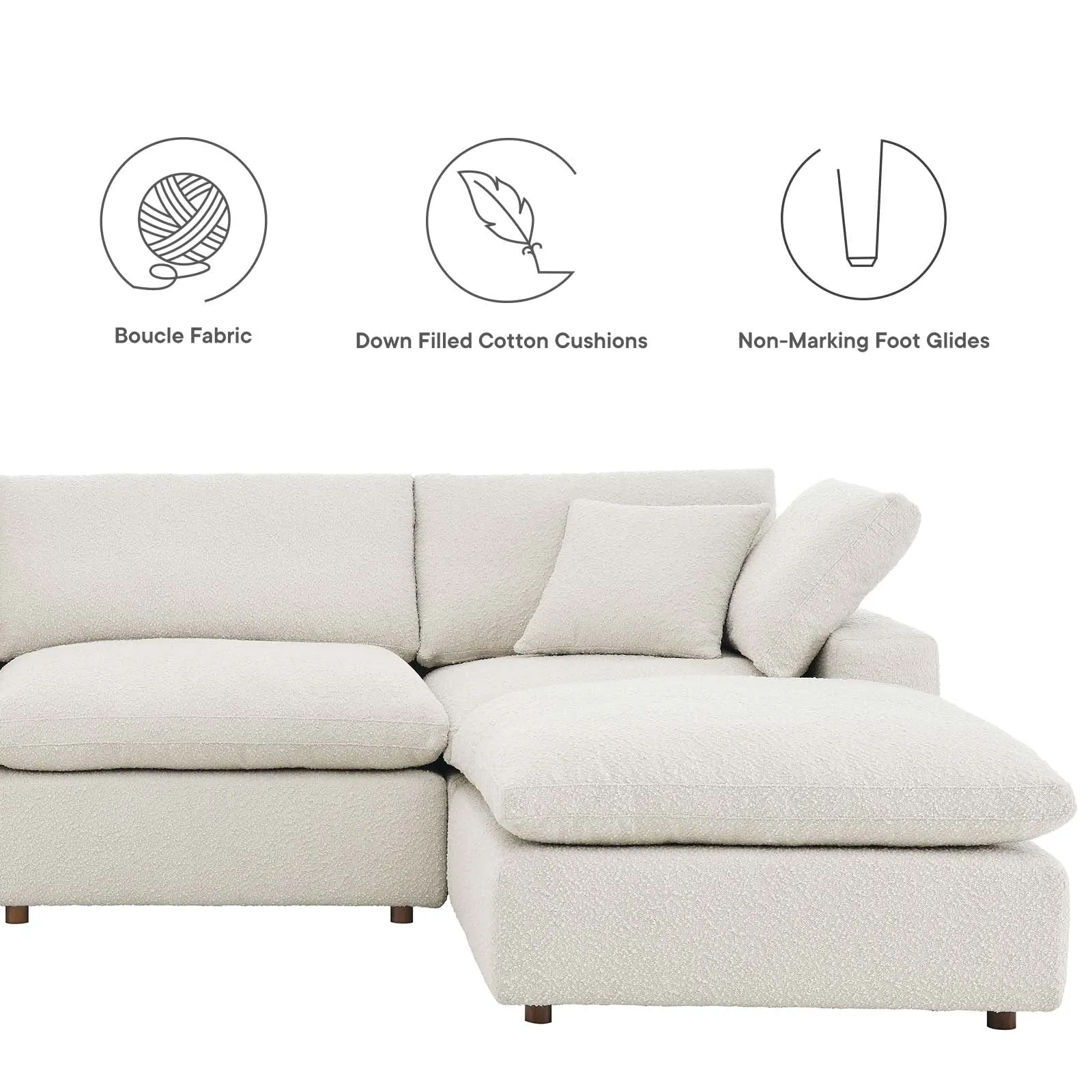 Commix Double Reclining Sectional by Modway