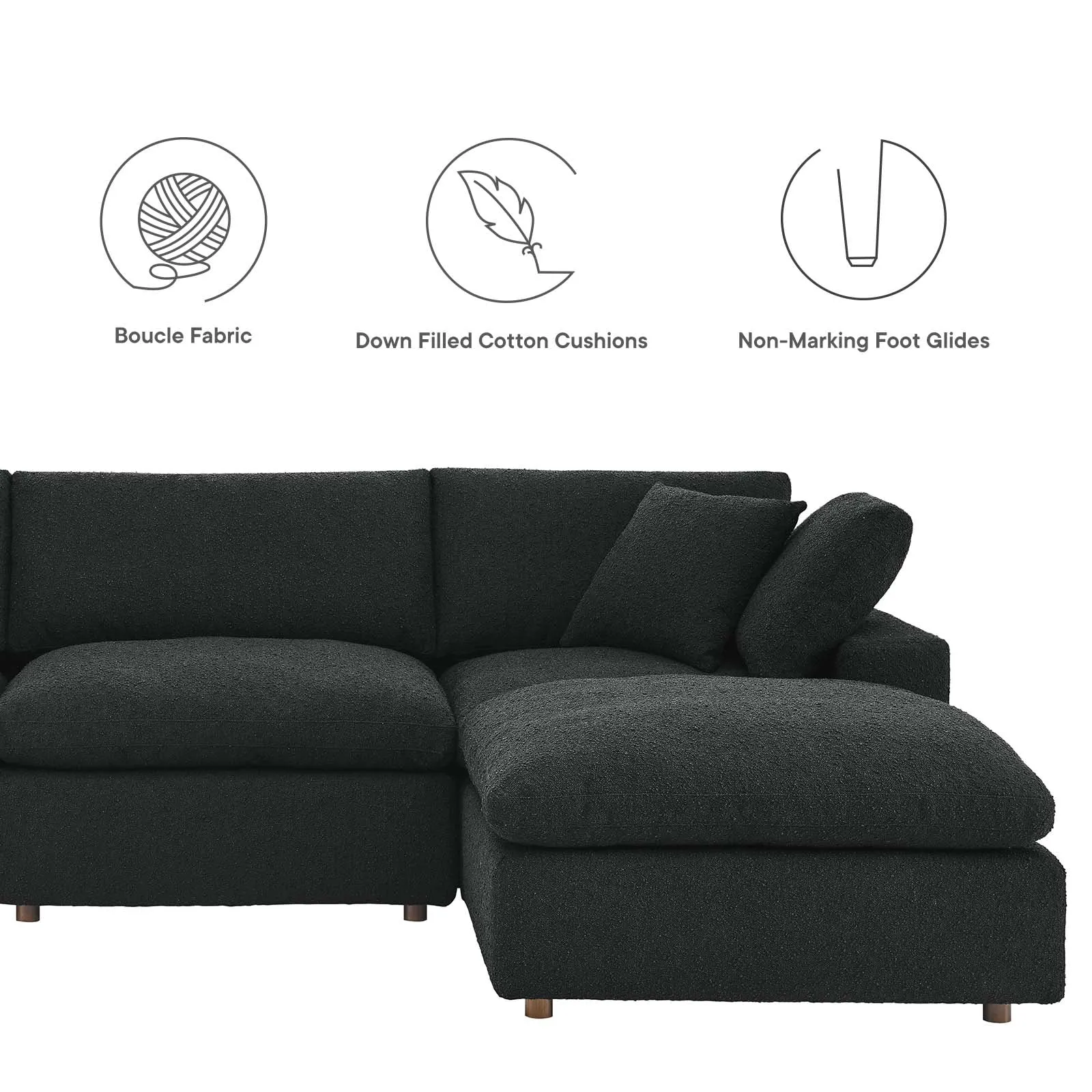 Commix Double Reclining Sectional by Modway