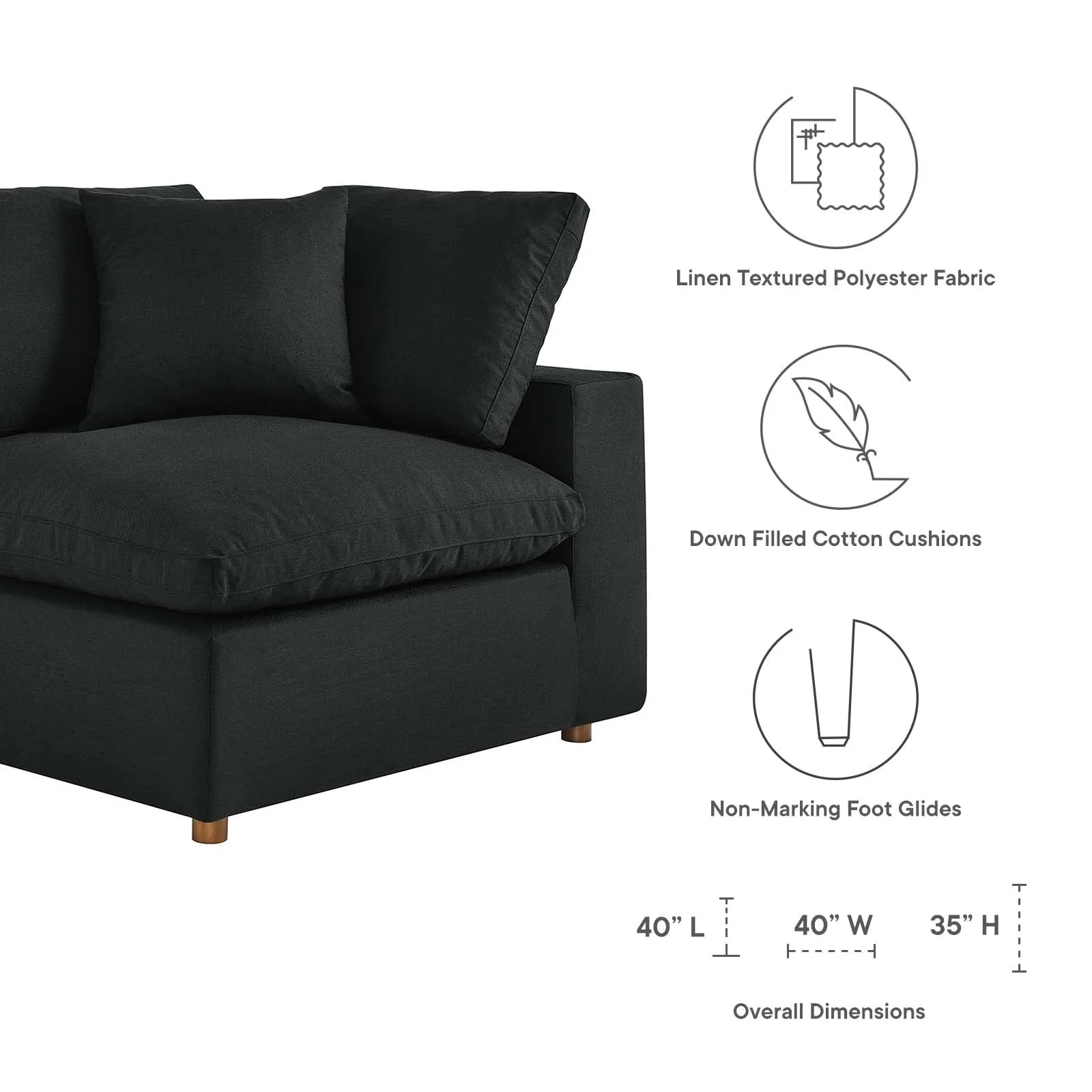 Commix Double Reclining Sectional by Modway