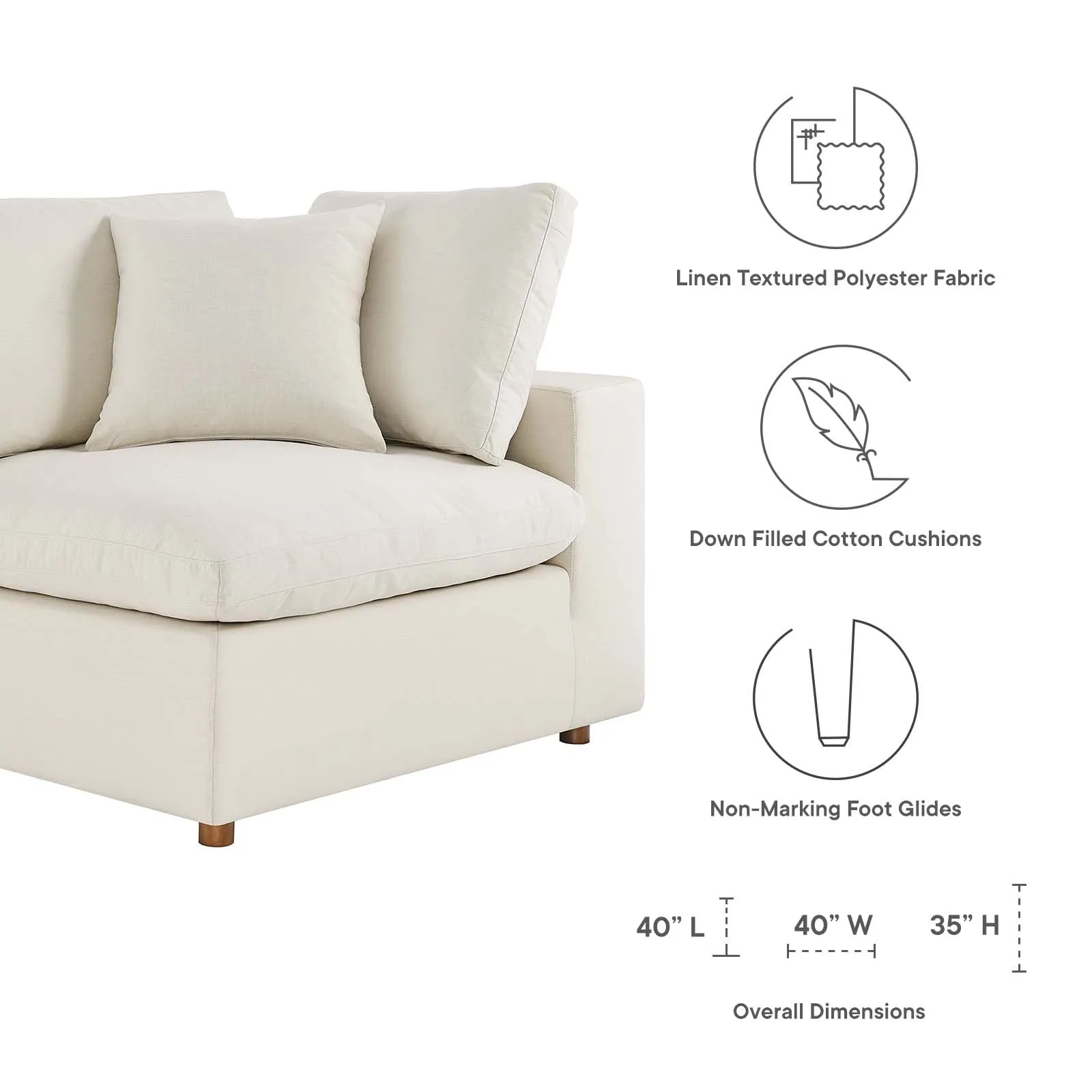 Commix Double Reclining Sectional by Modway