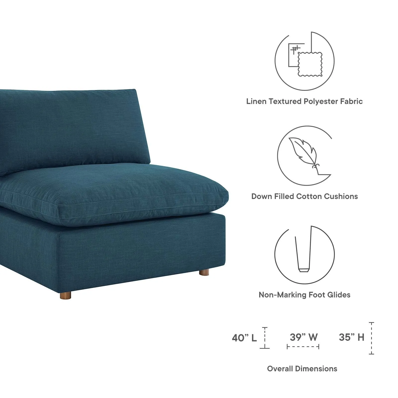 Commix Double Reclining Sectional by Modway