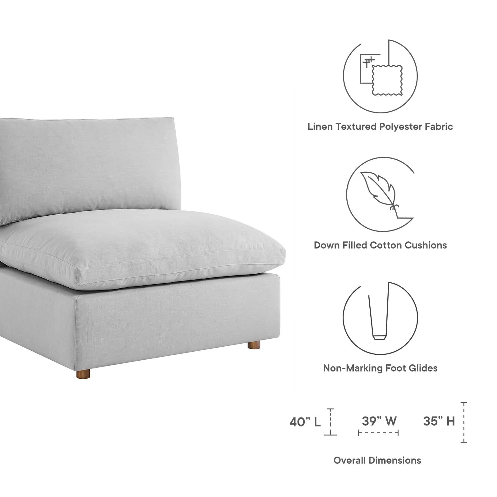 Commix Double Reclining Sectional by Modway