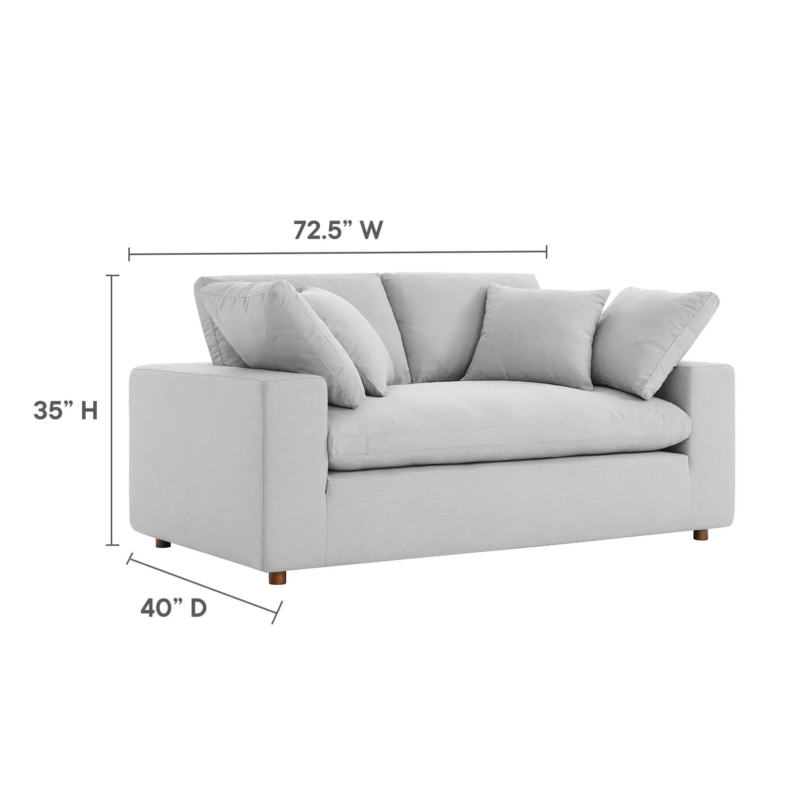 Commix Single Loveseat by Modway