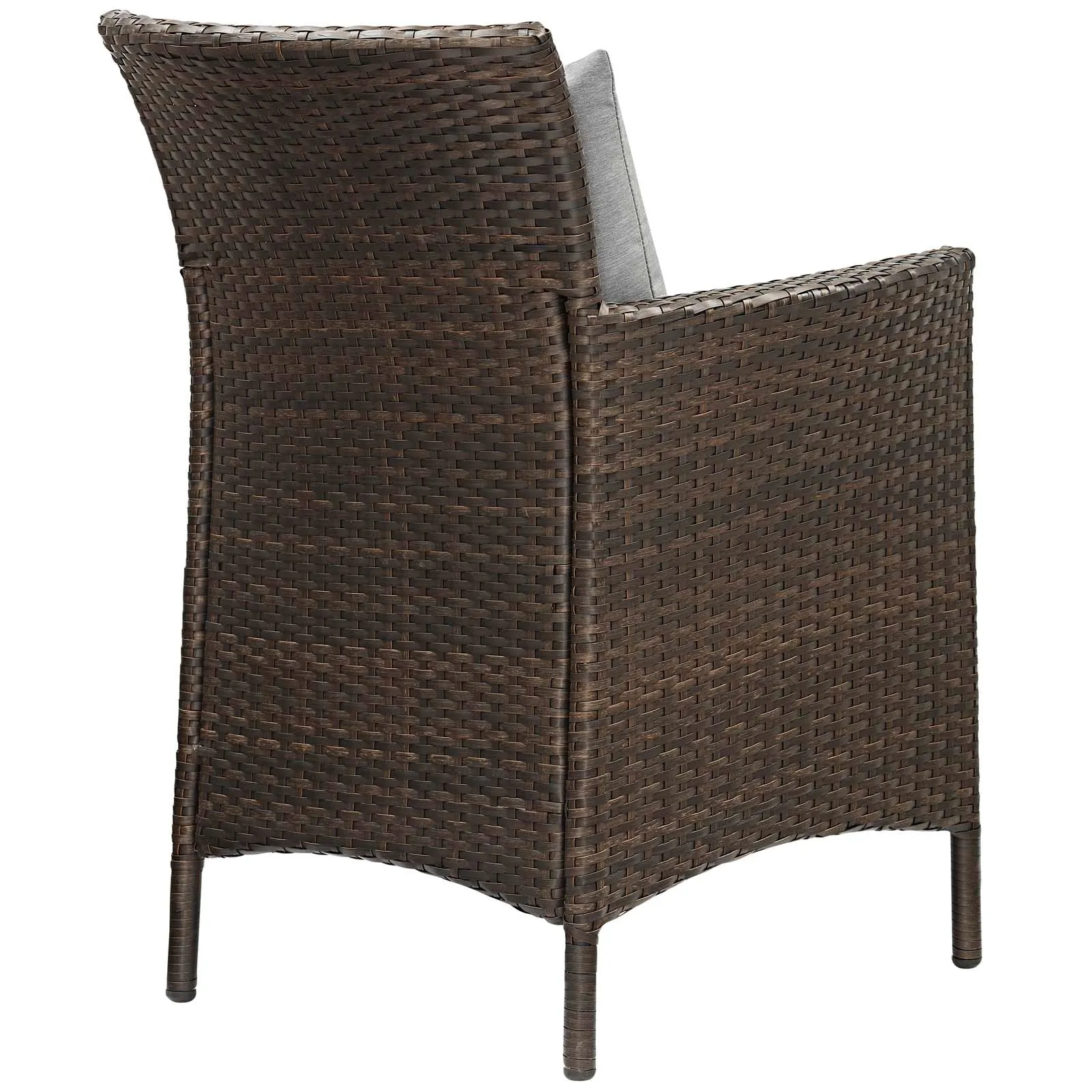 Conduit Outdoor Patio Wicker Rattan Dining Armchair Set of 2 by Modway