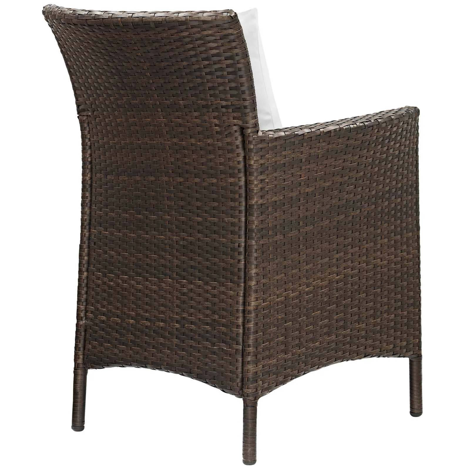 Conduit Outdoor Patio Wicker Rattan Dining Armchair Set of 2 by Modway