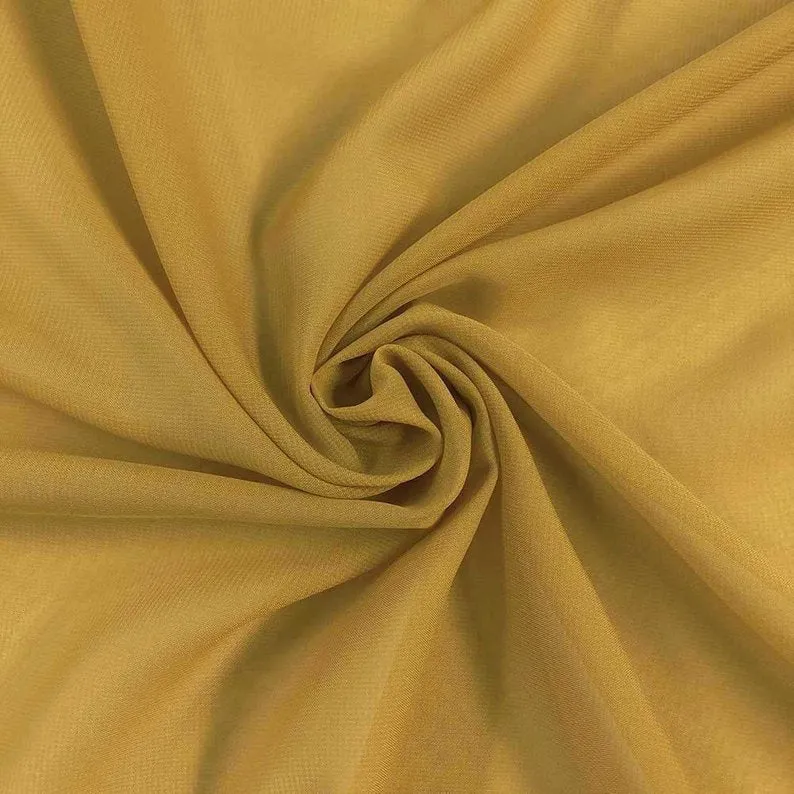 FabricLA Hi Multi Chiffon Fabric | Gold