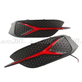 Honda Civic  2016-21 Rear Bumper Reflector Y Shape