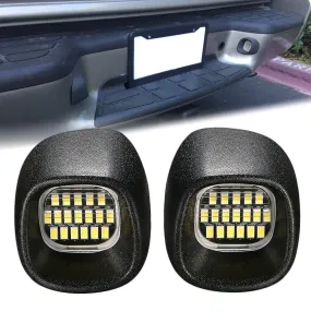 LED License Plate Lights Tag Light Lamp Assembly for Chevrolet, GMC, Oldmobile Models Xenon White Light