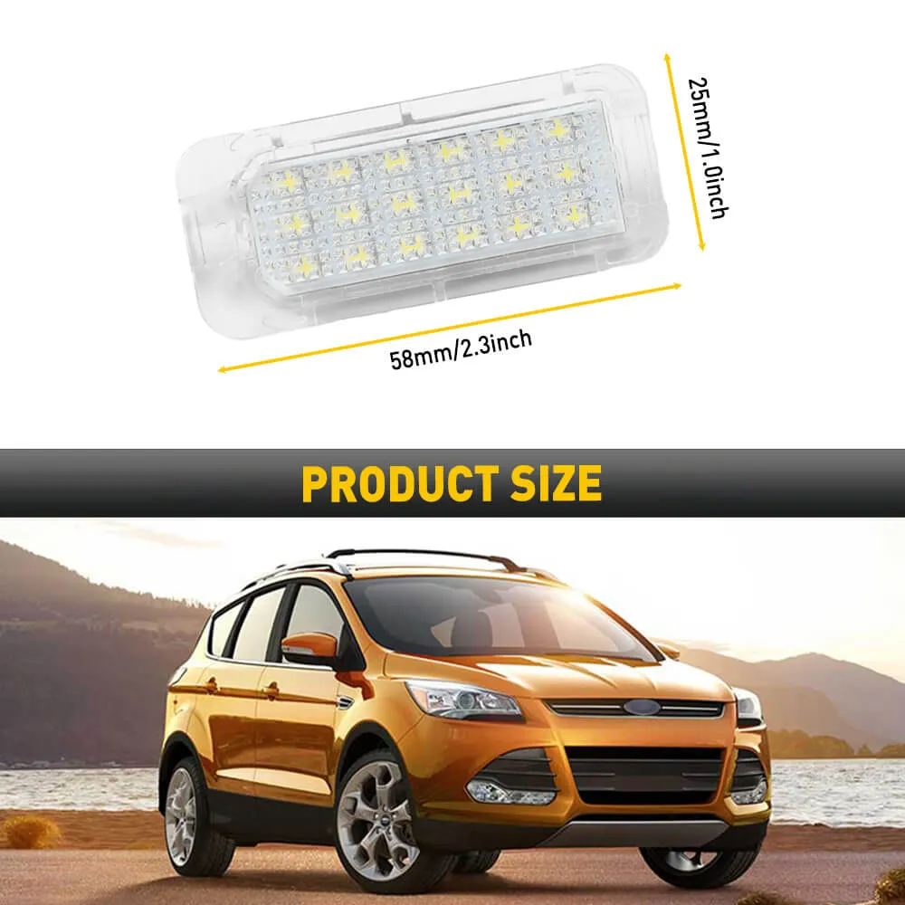 LED License Plate Lights Tag Light Lamp Assembly for Ford and Lincoln Models Xenon White Light