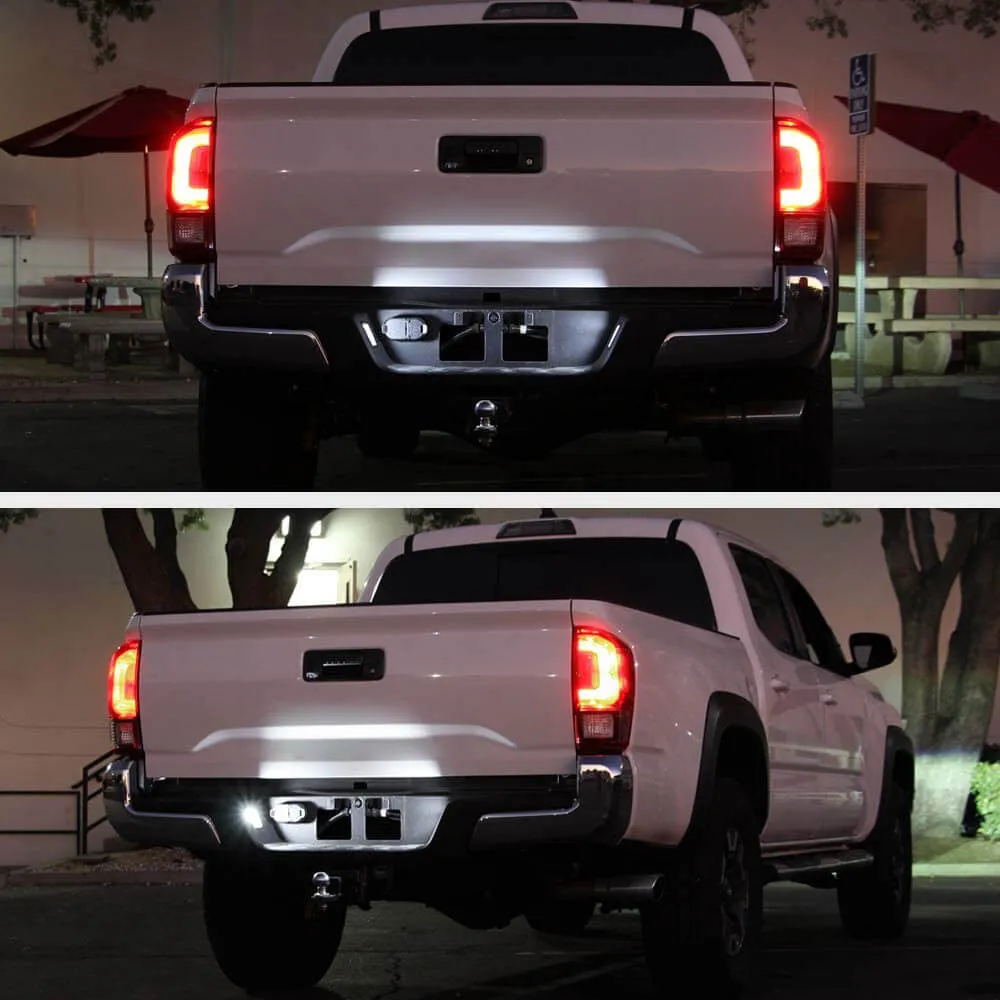 LED License Plate Lights Tag Light Lamp Assembly for Toyota 16-21 Tacoma 14-21 Tundra Xenon White Light