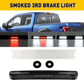 LED Third Brake Light Compatible with 97-03 Ford F-150, 97-99 F-250, 00-05 Excursion, Smoked Shell Lens