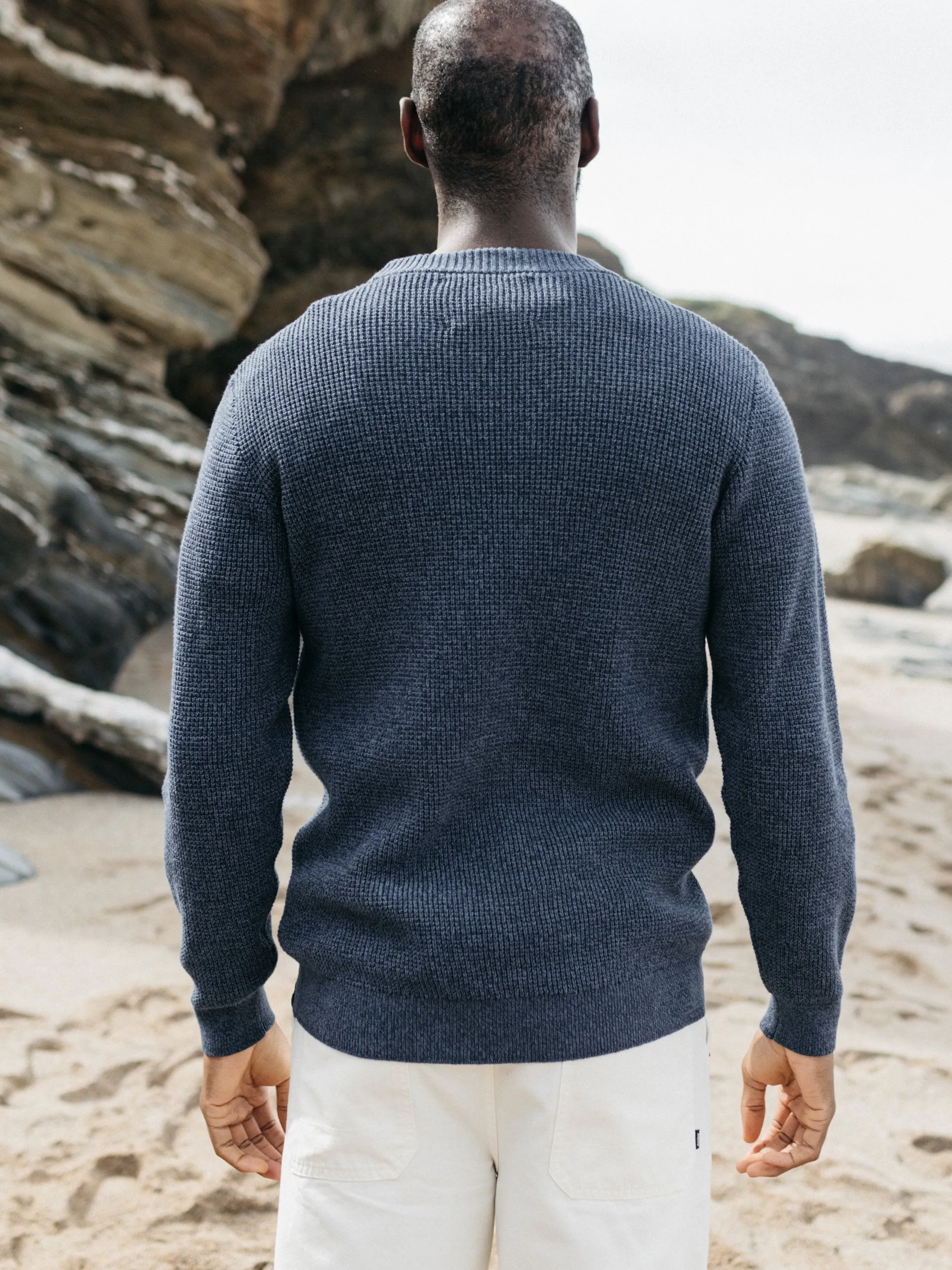 Men's Trippet Waffle Knit Jumper