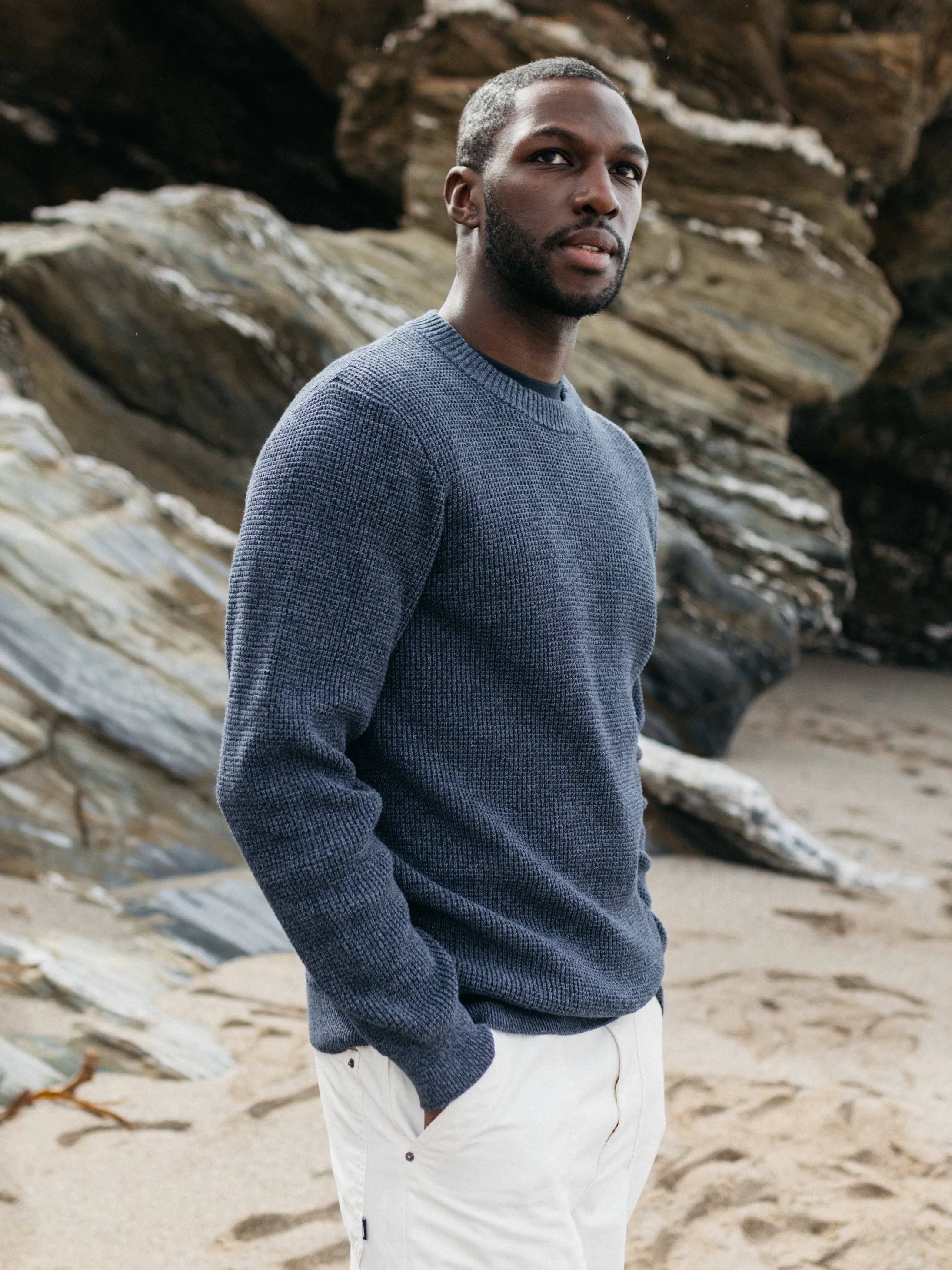 Men's Trippet Waffle Knit Jumper