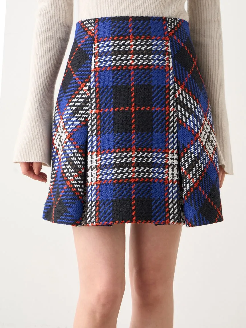 Roving Checkered Mini Skirt