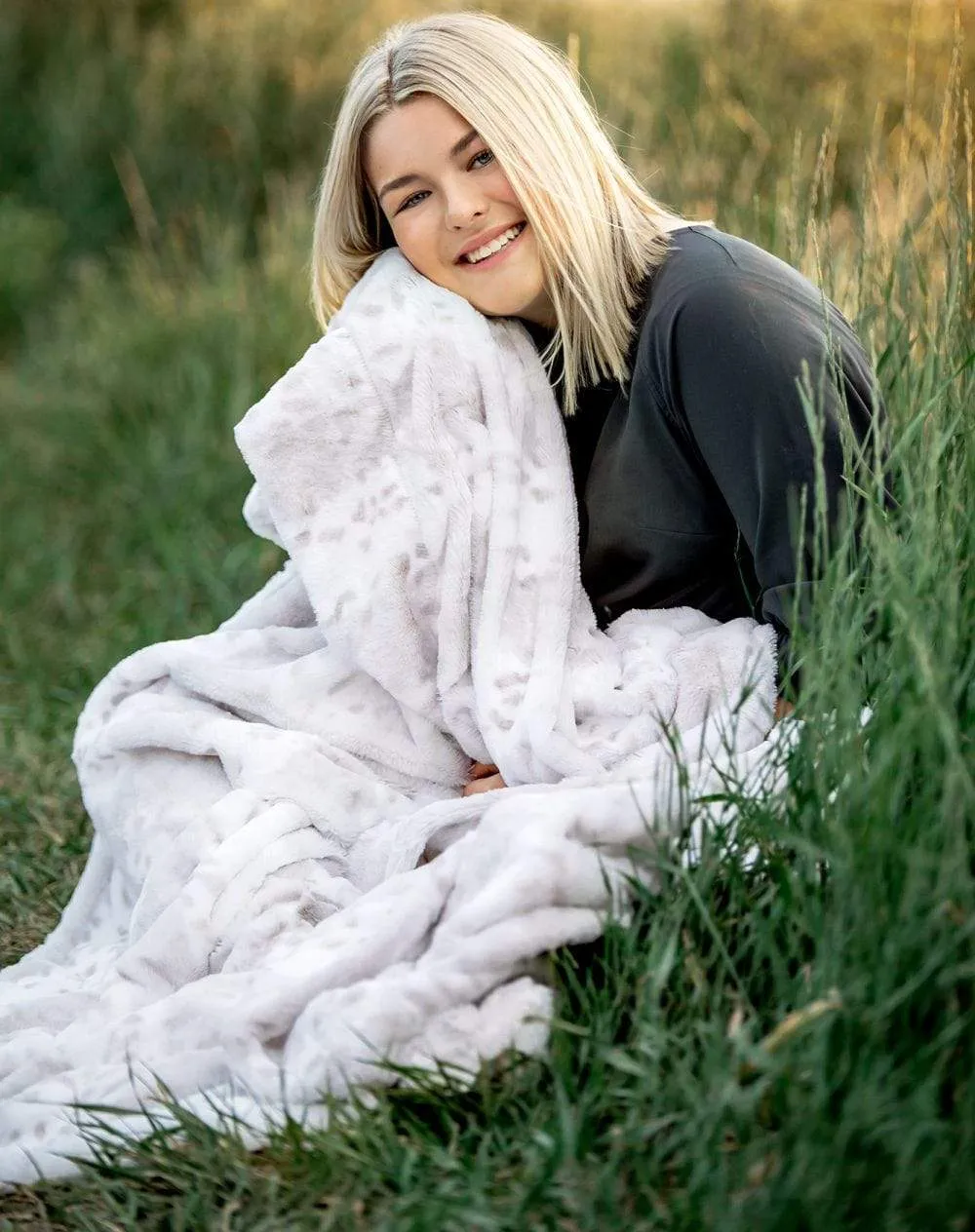 Snow Leopard Blanket