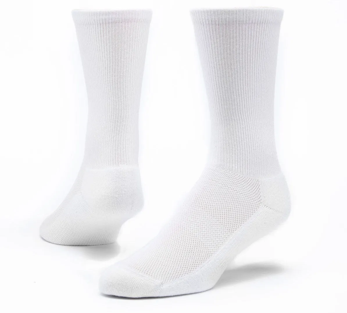 Women's & Men's Maggie's Organic Sport Sock Crew | White