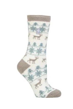 Women's Jade Holiday LITE® Deer Crew Socks